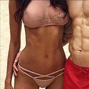 NWT MA Studded Sheer Top